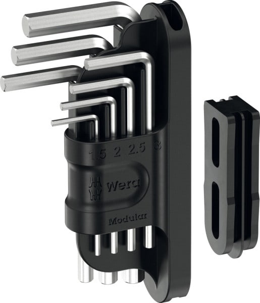 WERA - Tool-Check Modular Hex-Plus 1 Winkelschlüsselsatz, metrisch, gestellverchromt
