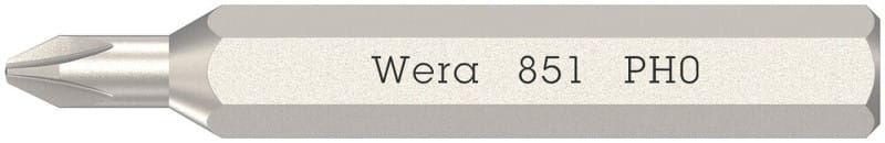 WERA - 851/0 Micro PH 0 x 30 mm Micro Phillips Bit