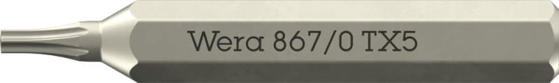WERA - 867/0 Micro TX 5 x 30 mm TORX Bit