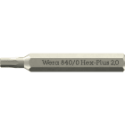 WERA - 840/0 Micro Hex-Plus 2,0 x 30 mm Innensechskant Bit