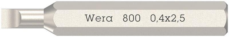 WERA - 800/0 Micro 0,40 x 2,5 x 30 mm Schlitz Bit