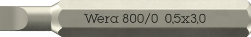 WERA - 800/0 Micro 0,50 x 3,0 x 30 mm Schlitz Bit