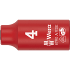 WERA - 8790 A VDE 4,0 VDE-isolierter Steckschlüsseleinsatz, 1/4''-Antrieb