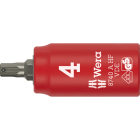 WERA - 8740 A VDE HF Hex-Plus 4,0 x 45 mm Zyklop Bitnuss, 1/4''-Antrieb, Haltefunktion