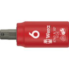 WERA - 8740 A VDE HF Hex-Plus 6,0 x 45 mm Zyklop Bitnuss, 1/4''-Antrieb, Haltefunktion