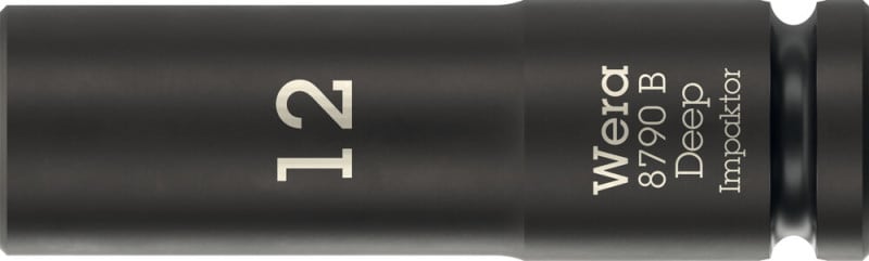 WERA - 8790 B Impaktor Deep 12,0 Steckschlüsseleinsatz, 3/8''-Antrieb