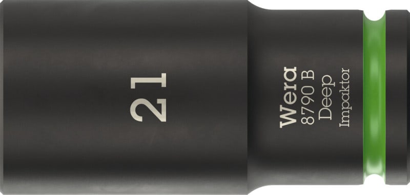 WERA - 8790 B Impaktor Deep 21,0 Steckschlüsseleinsatz, 3/8''-Antrieb