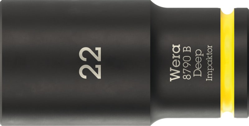 WERA - 8790 B Impaktor Deep 22,0 Steckschlüsseleinsatz, 3/8''-Antrieb