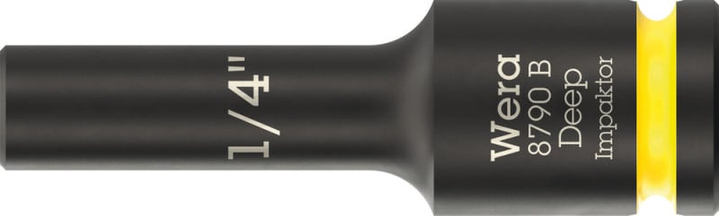 WERA - 8790 B Impaktor Deep 1/4'' Steckschlüsseleinsatz, 3/8''-Antrieb