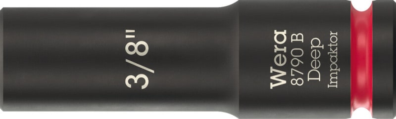 WERA - 8790 B Impaktor Deep 3/8'' Steckschlüsseleinsatz, 3/8''-Antrieb