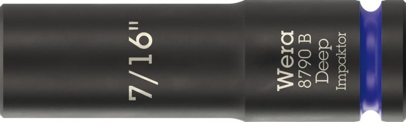 WERA - 8790 B Impaktor Deep 7/16'' Steckschlüsseleinsatz, 3/8''-Antrieb