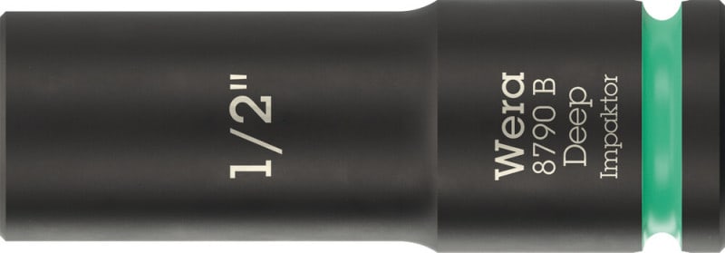 WERA - 8790 B Impaktor Deep 1/2'' Steckschlüsseleinsatz, 3/8''-Antrieb