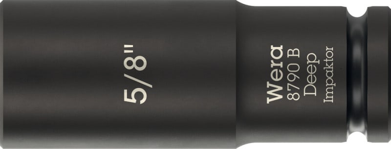 WERA - 8790 B Impaktor Deep 5/8'' Steckschlüsseleinsatz, 3/8''-Antrieb