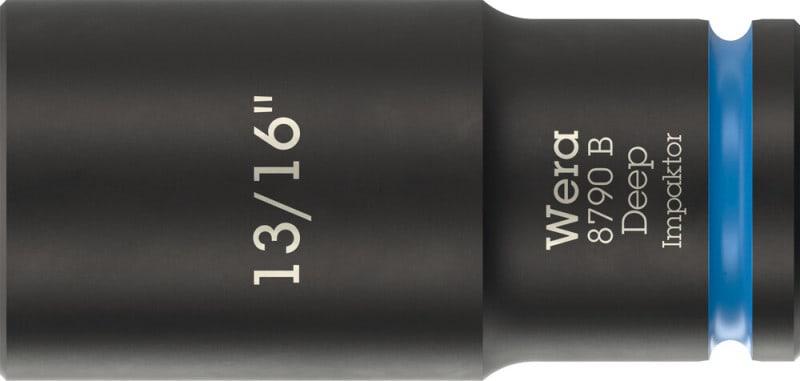 WERA - 8790 B Impaktor Deep 13/16'' Steckschlüsseleinsatz, 3/8''-Antrieb