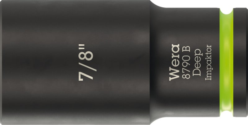 WERA - 8790 B Impaktor Deep 7/8'' Steckschlüsseleinsatz, 3/8''-Antrieb