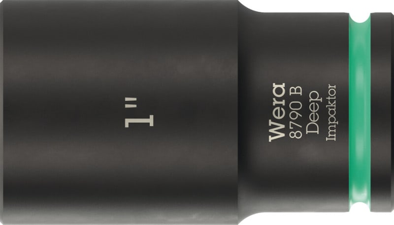 WERA - 8790 B Impaktor Deep 1'' Steckschlüsseleinsatz, 3/8''-Antrieb