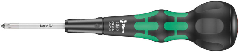 WERA - 1850 PH 1 x 80 mm Ball-Grip Kreuzschlitz Schraubendreher