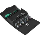 WERA - 8100 SA 13 Zyklop Comfort Knarrensatz, Umschalthebel, 1/4''-Antrieb, metrisch, 15