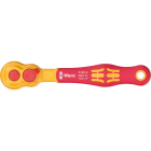 WERA - 8007 A VDE Zyklop Knarre, isoliert, mit Umschalthebel, mit 1/4''-Antrieb, 1/4'' x