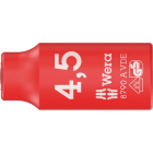 WERA - 8790 A VDE Zyklop-Steckschlüsseleinsatz, isoliert, mit 1/4''-Antrieb, 4,5 x 41 mm