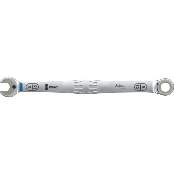 WERA - 6007 Joker Maul-Ringratschen-Schlüssel SB, lange Ausführung, zöllig, 5/16'' x 180