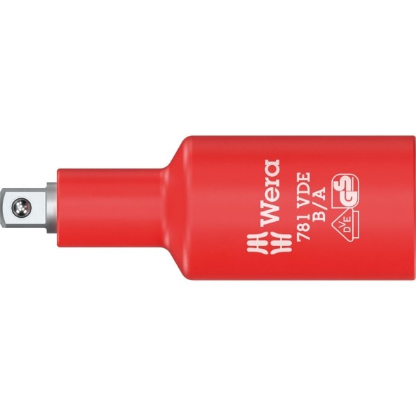WERA - 781 B/A VDE-Verbindungsteil, isoliert, 3/8'', 781 B/A x 1/4 x 66 mm x 3/8'' 050246