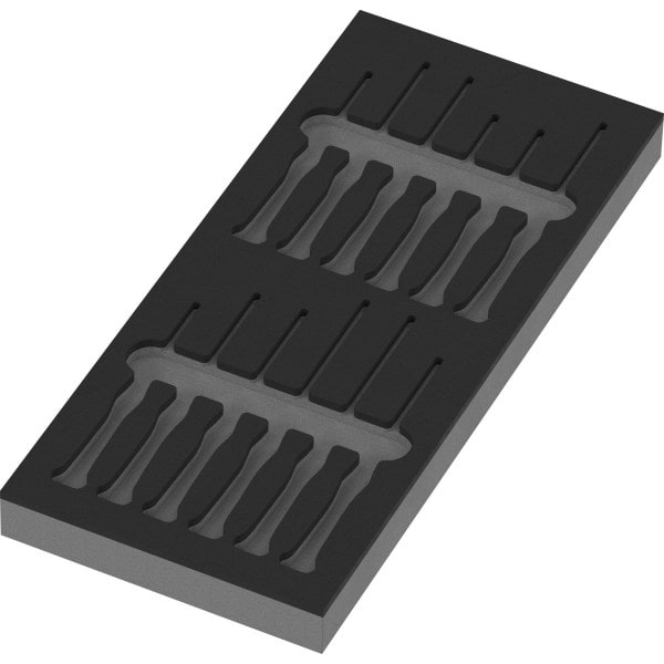 WERA - 9816 Schaumstoffeinlage Schraubendreher Kraftform Micro Set 2, ohne Werkzeug, 17
