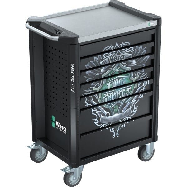 WERA - 9706 Tool Rebel Werkstattwagen Stainless 2 05150136001 VDE
