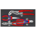 KNIPEX - Zangen-Set 'Basic II' in Schaumstoffeinlage für Werkstattwagen
