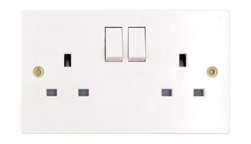 DETA - EXP_KLA Doppelsteckdose einzeln schaltfbar 13A 2p
