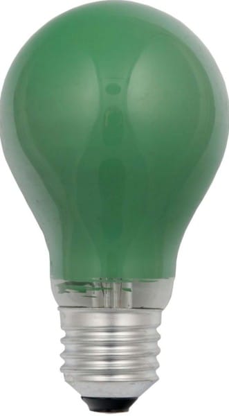 SCHARNBERGER+HASENBEIN - Allgebrauchsglühlampe B 60x105mm E27 230V 25W grün
