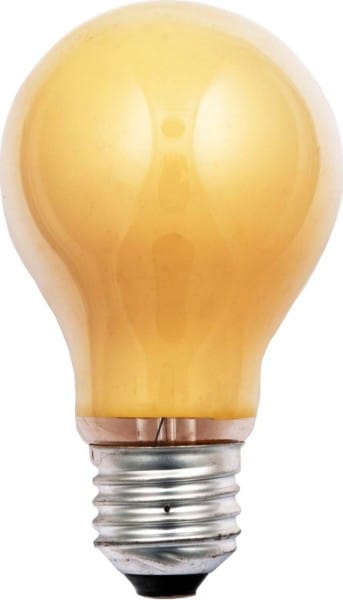 SCHARNBERGER+HASENBEIN - Allgebrauchsglühlampe B 60x105mm E27 230V 25W gelb