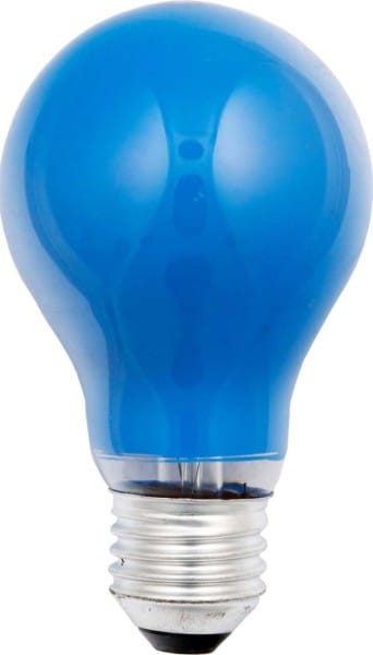 SCHARNBERGER+HASENBEIN - Allgebrauchsglühlampe B 60x105mm E27 230V 25W blau