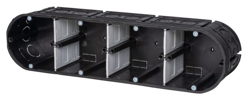 F-TRONIC - UP Gerätedose massiv UP40, 4-fach, t=63mm