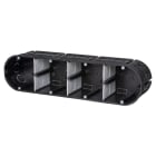 F-TRONIC - UP Gerätedose massiv UP40, 4-fach, t=63mm