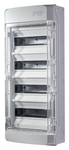 F-TRONIC - AP Feuchtraumverteiler IP65, NEPTUN48, 4-reihig