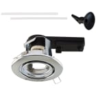 EVN - Decken-EBL rund schw. chrom IP20 GU10 max. 50W 230V