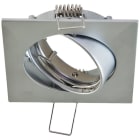 EVN - Decken-EBL quad. schw. chrom matt IP20 GX5,3 max. 50W 12V