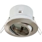 EVN - Decken-EBL rund schw. chrom sat. IP20 GX5,3 max. 50W