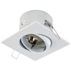 EVN - Decken-EBL quad. schw. weiß IP20 GX5,3 max. 50W