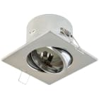 EVN - Decken-EBL quad. schw. chrom IP20 GX5,3 max. 50W