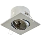 EVN - Decken-EBL quad. schw. chrom matt IP20 GX5,3 max. 50W