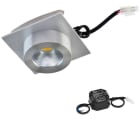 EVN - PLED Decken-EBL quad. Alu pol. IP20 3000K 6W 620lm 230V