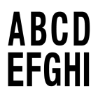 EVN - Hausnummer Buchstaben A-I - für TECTUM NEXT