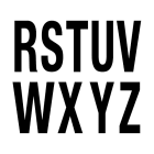 EVN - Hausnummer Buchstaben R-Z - für TECTUM NEXT