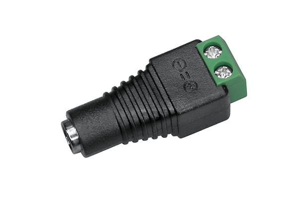 INDEXA - DC-Kupplung zum Schrauben, D 5,5mm / 2,1mm