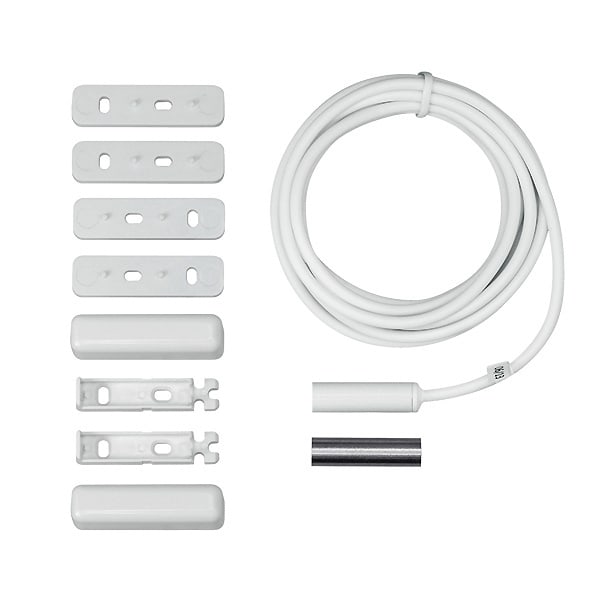 INDEXA - Magnetkontakt, flexible Anbringung, Reedkontakt, Öffner NC, WEISS, 4m Kabel weiß