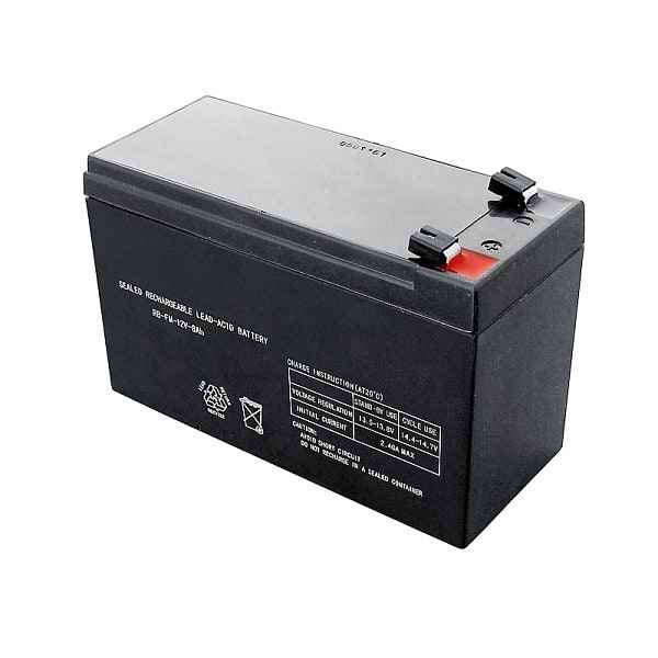 INDEXA - Notstrom-Akku für Alarmzentralen, Bleiakku 12 Volt, 7 Ah, FASTON 187, VdS
