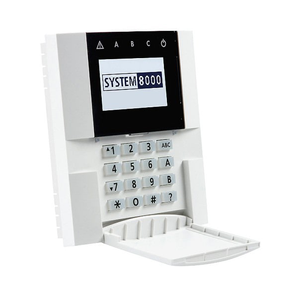 INDEXA - Bedienteil verdrahtet (Keypad) mit LCD-Display und RFID-kartenleser, System 8000
