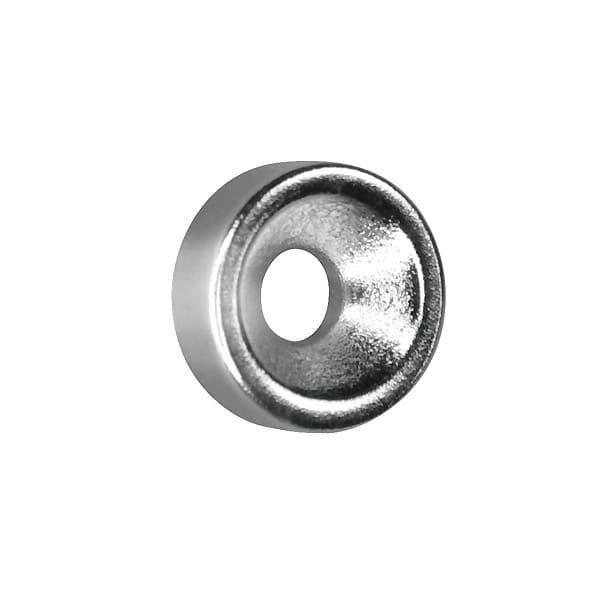 INDEXA - Neodym-Magnet, Abmessungen: 9mm x 3mm mit 4mm Bohrung (versenkt).